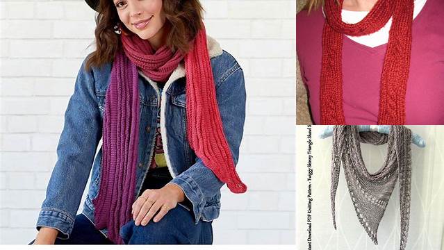 11+ Free Knitting Pattern For Skinny Scarf