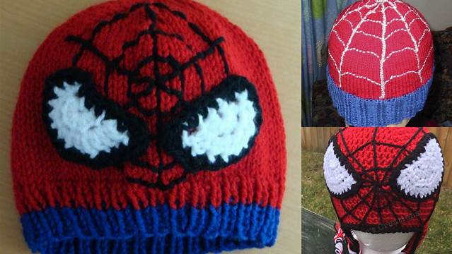 83+ Free Knitting Pattern For Spiderman Hat