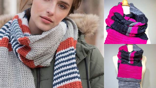 95+ Free Knitting Pattern For Striped Scarf