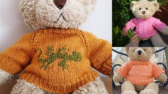 37+ Free Knitting Pattern For Sweater For Teddy Bear