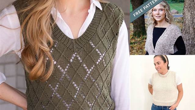 68+ Free Knitting Pattern For Sweater Vest