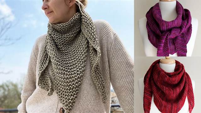 58+ Free Knitting Pattern For Triangle Scarf