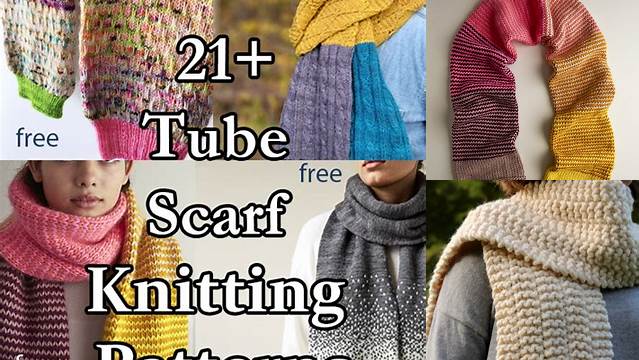 26+ Free Knitting Pattern For Tube Scarf