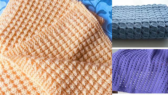 50+ Free Knitting Pattern For Waffle Baby Blanket