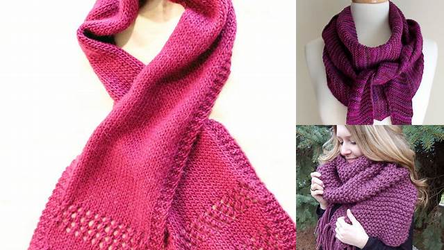 10+ Free Knitting Pattern For Womens Scarf