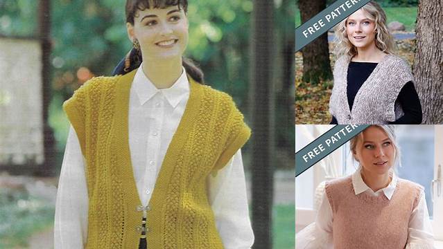 76+ Free Knitting Pattern For Womens Sweater Vest