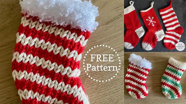 54+ Free Knitting Pattern For Xmas Stocking Straight Needles