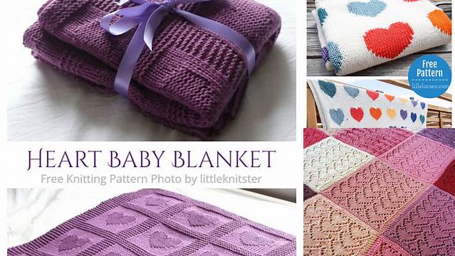 50+ Free Knitting Pattern Heart Blanket