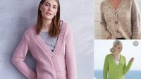 17+ Free Knitting Pattern Ladies V Neck Cardigan