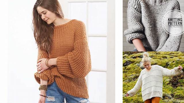 14+ Free Knitting Pattern Oversized Sweater