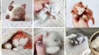 3+ Free Knitting Pattern Sleeping Kitten