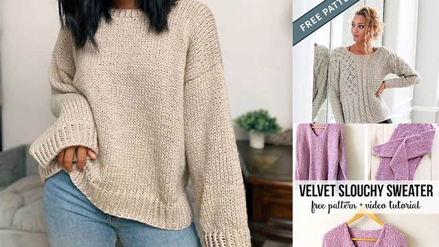 66+ Free Knitting Pattern Slouchy Sweater