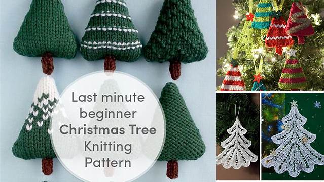 87+ Free Knitting Pattern Xmas Tree Decorations