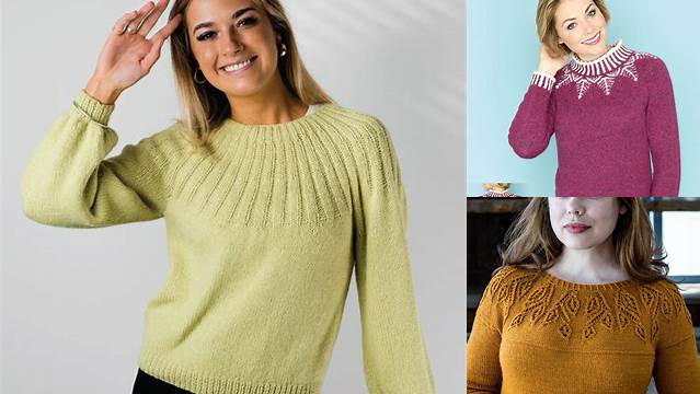 46+ Free Knitting Pattern Yoke Sweater