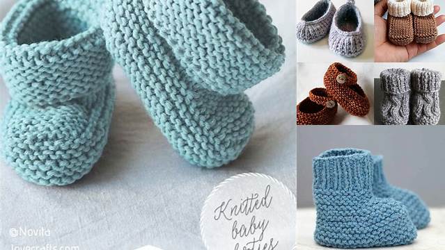 89+ Free Knitting Patterns Baby Booties