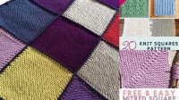 68+ Free Knitting Patterns Blanket Squares For Beginners Straight Needles