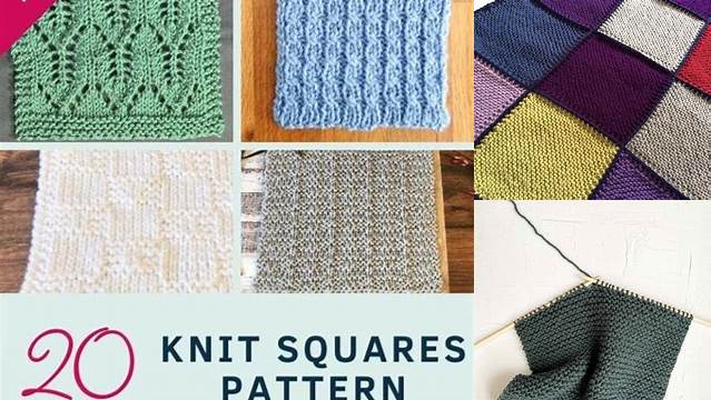 12+ Free Knitting Patterns Blanket Squares Straight Needles Pdf