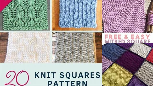 58+ Free Knitting Patterns Blanket Squares Straight Needles