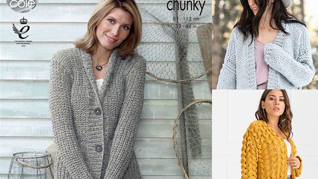 39+ Free Knitting Patterns Chunky Cardigan