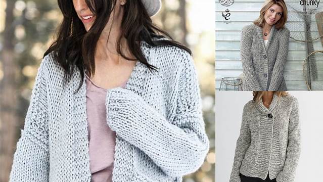 49+ Free Knitting Patterns Chunky Wool Cardigans