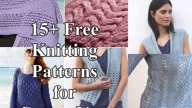 84+ Free Knitting Patterns Cotton Yarn Ladies