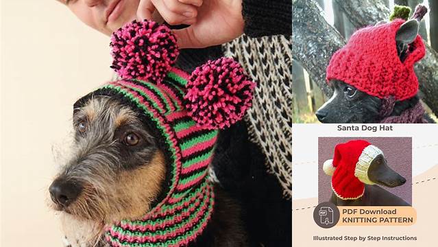 96+ Free Knitting Patterns Dog Hats