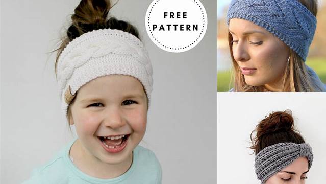 37+ Free Knitting Patterns Ear Warmer Headband