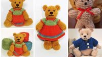 72+ Free Knitting Patterns Easy Teddy Bears