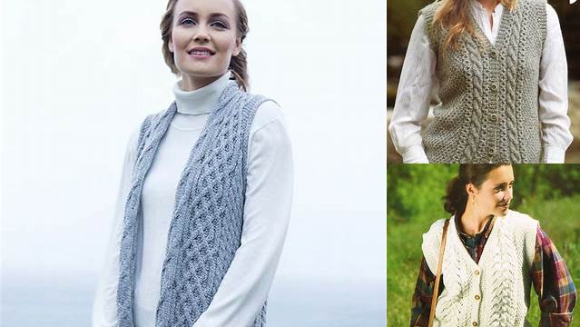 58+ Free Knitting Patterns For Aran Ladies Waistcoats