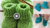 60+ Free Knitting Patterns For Babies Booties Straight Needles