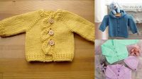 73+ Free Knitting Patterns For Babies Cardigans