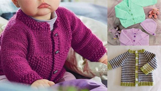 36+ Free Knitting Patterns For Babies Cardigans To Download