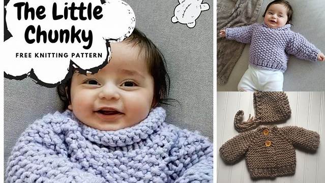 41+ Free Knitting Patterns For Babies In Chunky Wool