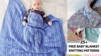 85+ Free Knitting Patterns For Baby Blankets To Download Straight Needles