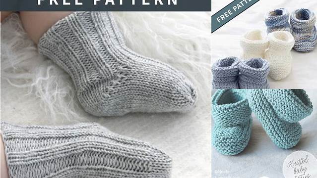 72+ Free Knitting Patterns For Baby Booties And Socks