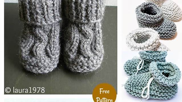 26+ Free Knitting Patterns For Baby Booties On Two Needles