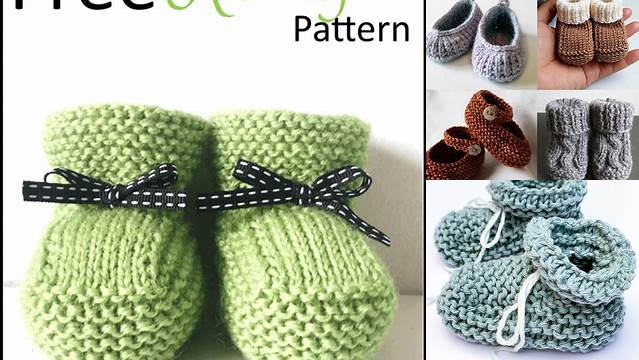 21+ Free Knitting Patterns For Baby Booties