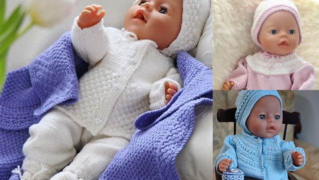 12+ Free Knitting Patterns For Baby Born Dolls