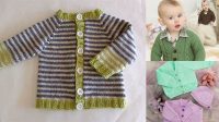 9+ Free Knitting Patterns For Baby Cardigans In Dk