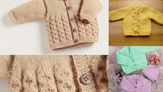 85+ Free Knitting Patterns For Baby Cardigans