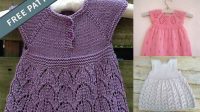 89+ Free Knitting Patterns For Baby Dresses Uk Straight Needles