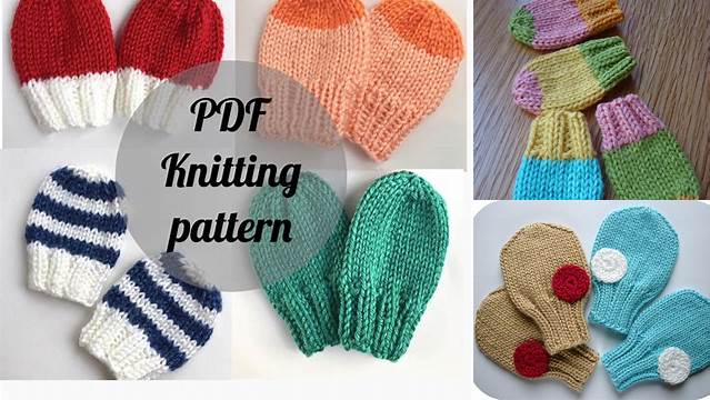 95+ Free Knitting Patterns For Baby Mittens Straight Needles