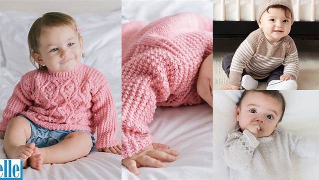 32+ Free Knitting Patterns For Baby Sweater Sets