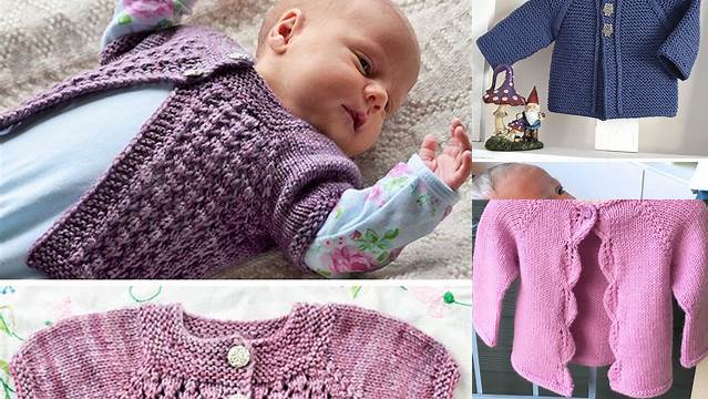 31+ Free Knitting Patterns For Baby Sweaters Knit In One Piece