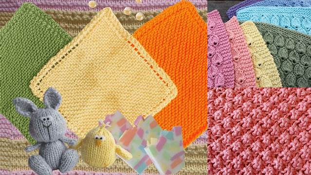 66+ Free Knitting Patterns For Baby Washcloths