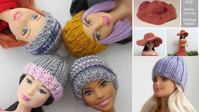 49+ Free Knitting Patterns For Barbie Doll Hats