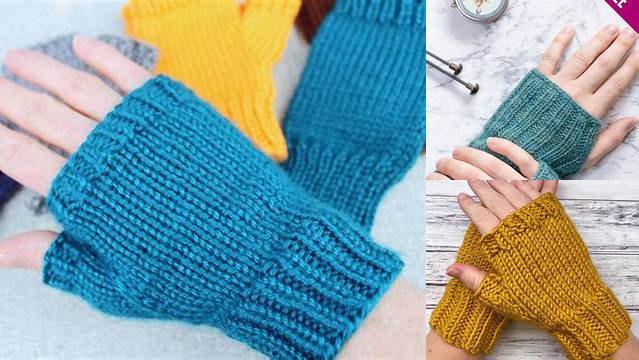 70+ Free Knitting Patterns For Beginners Fingerless Gloves