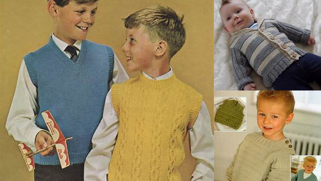 66+ Free Knitting Patterns For Boys