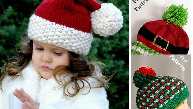 23+ Free Knitting Patterns For Children's Christmas Hats