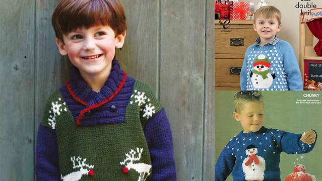 80+ Free Knitting Patterns For Children's Christmas Sweaters